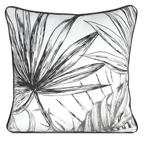 Dekoratyvinės pagalvėlės užvalkalas Paloma, balta/juoda, 45 cm x 45 cm
