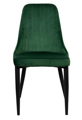 Valgomojo kėdė eHokery Lorient Velvet TOH2199, matinė, žalia, 44 cm x 41 cm x 89 cm