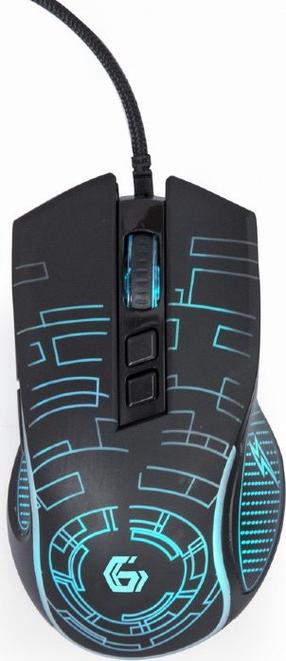 Žaidimų pelė Gembird MUSG-RGB-01, juoda