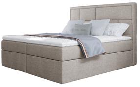 Lova dvigulė continental Meron Cover 02, 180 x 200 cm, šviesiai ruda, su čiužiniu