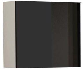 Sieninė lentyna Cama Meble Vigo, balta/juoda/pilka, 50 cm x 30 cm x 50 cm