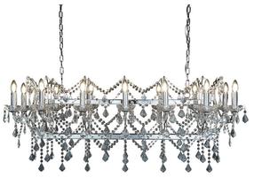 Krištolinis sietynas kabinamas Searchlight Florence 80614-14CC, E14, 14 x 60 W