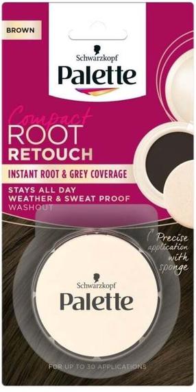 Maskuojamoji pudra ataugusioms plaukų šaknims Schwarzkopf Palette Root Retouch, ruda