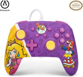 Žaidimų pultas PowerA Princess Peach Battle, balta/geltona/violetinė