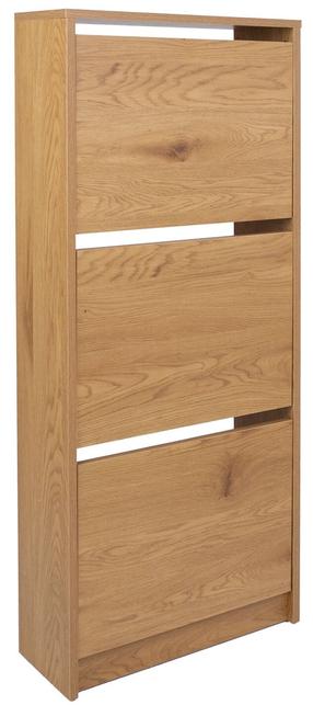 Batų spintelė Home4you Aalborg, ruda, 18 cm x 49 cm x 112 cm