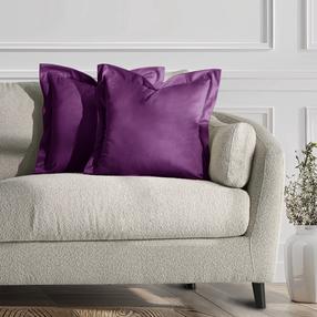 Pagalvės užvalkalas Restilo Velvet, violetinė, 45 cm x 45 cm, 2 vnt.