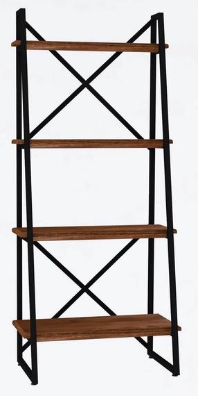 Pastatoma lentyna Kalune Design Alaro 835PUQ3624, juoda/riešuto, 32 cm x 66 cm x 150 cm