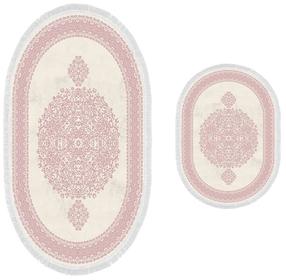 Vonios kilimėlių rinkinys Foutastic 410602-O, šviesiai rožinė, 150 cm x 60 cm