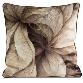 Dekoratyvinės pagalvėlės užvalkalas Sylvia, ruda/smėlio, 60 cm x 60 cm