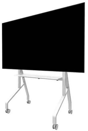 Grindų stovas plokštiesiems ekranams NewStar Neomounts, baltas, 110 cm x 66 cm x 106 - 136 cm