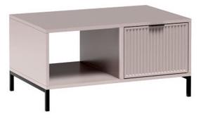 Kavos staliukas LINKaSTYLE LS6, šviesiai rožinė, 90 cm x 58 cm x 45 cm