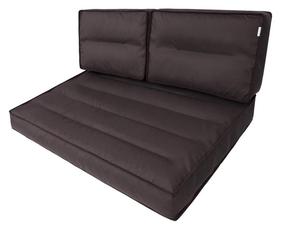 Lauko baldų pagalvių rinkinys Hobbygarden Tomcio PNPCIB6, tamsiai ruda, 120 x 60 cm