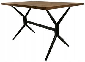 Valgomojo stalas Elin, tamsaus ąžuolo, 120 cm x 80 cm x 75 cm