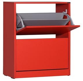 Batų spintelė Kalune Design SHC-520-KK-1, raudona, 73 cm x 26 cm x 84 cm