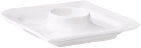 Serviravimo lėkštė, kiaušiniams Ambition, 12.5 cm x 12.5 cm, balta, porcelianas