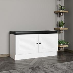 Batų spintelė Kalune Design Noah 8334, balta, 35 cm x 90 cm x 50 cm