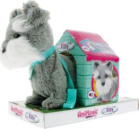 Žaislinis gyvūnas šuo Goliath AniMagic Tilly, pilka