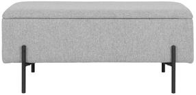 Prieškambario suoliukas House Nordic Watford, šviesiai pilka, 36.5 cm x 95 cm x 46 cm