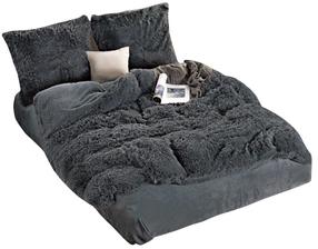 Patalynės užvalkalų komplektas PFJ-001, grafito, 160 x 200 cm