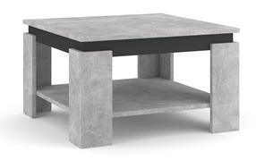 Kavos staliukas Tinto, antracito/šviesiai pilka, 68 cm x 68 cm x 41.5 cm