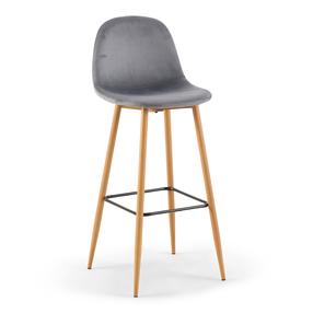 Valgomojo kėdė Domoletti ALAULA 53000006488, pilka, 47.5 cm x 42.5 cm x 106 cm