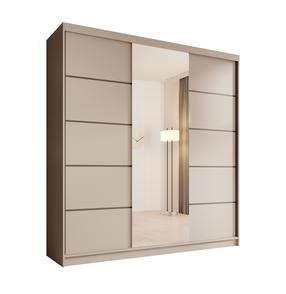 Spinta ADRK Sonic, smėlio, 200 cm x 58 cm x 215 cm, su veidrodžiu