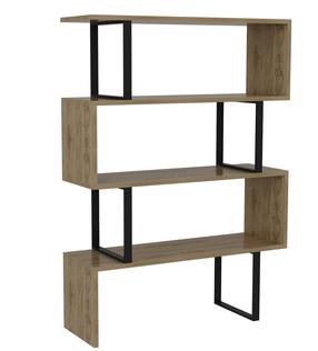 Pastatoma lentyna Kalune Design Adriana 875ZNA3624, ruda/juoda, 29.5 cm x 91.5 cm x 124.5 cm