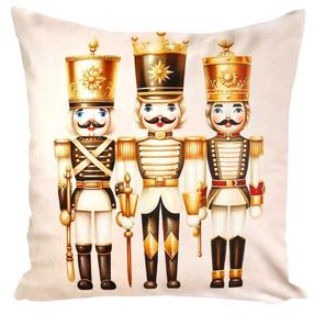 Kalėdinis dekoratyvinės pagalvėlės užvalkalas JCLA-53, kreminė/smėlio, 40 cm x 40 cm