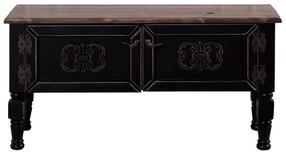 TV staliukas Kalune Design Ada Mini, juoda, 45 cm x 100 cm x 30 cm