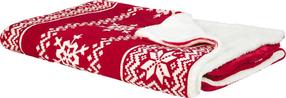 Pledas Beliani Vantaa, baltas/raudonas, 150 cm x 200 cm