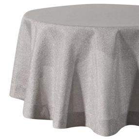 Staltiesė apvali Bianca 2, sidabro, 120 x 120 cm