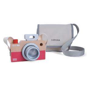 Lavinimo žaislas, su priedais, kamera Gerardo's Toys, 8 cm, ruda/raudona