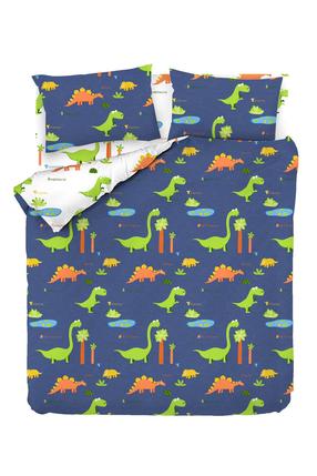 Patalynės užvalkalų komplektas Mijolnir Dinolar 162ELR2403, balta/geltona/oranžinė, 200 x 220 cm