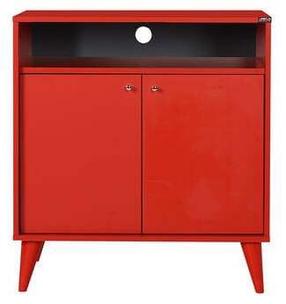 Daugiafunkcinė spintelė Kalune Design, raudona, 73 cm x 42 cm x 79 cm