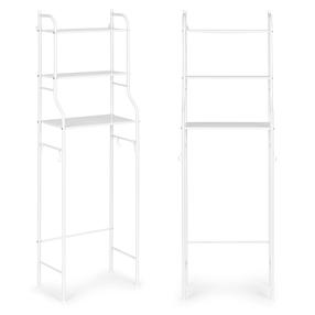 Lentyna virš tualeto ModernHome, balta, 25.5 cm x 46.5 cm x 125 cm