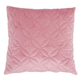 Dekoratyvinės pagalvėlės užvalkalas myHome Velvet Circle, rožinė, 45 cm x 45 cm