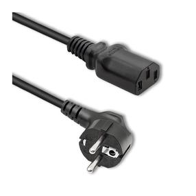 Kabelis Qoltec Schuko C13, IEC C13, 1.8 m, juoda