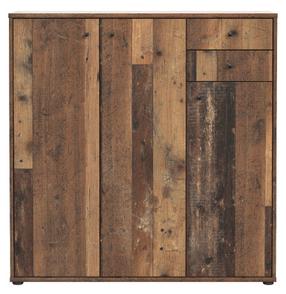 Komoda Forte Tempra 2 T2KK10-H51, tamsaus ąžuolo, 34.8 cm x 108.8 cm x 11.1 cm