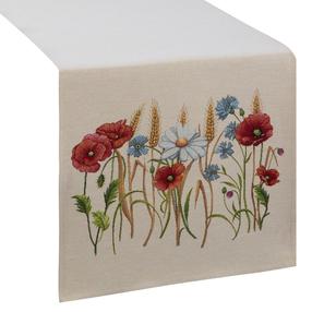 Stalo takelis stačiakampė 1306, mėlyna/raudona/smėlio, 40 x 100 cm