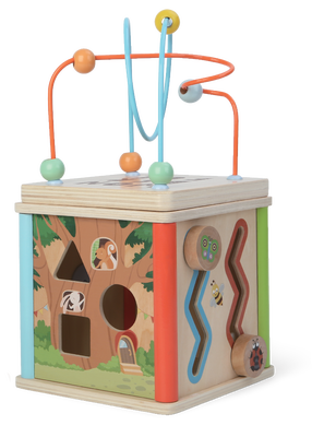 Lavinamasis kubas Gerardo's Toys Activity Cube, 17 cm, įvairių spalvų
