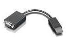 Kabelis Lenovo Monitor Cable Displayport, VGA, 0.2 m, juoda