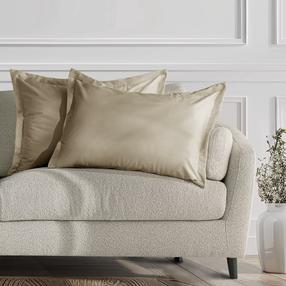 Dekoratyvinės pagalvėlės užvalkalas Restilo Velvet, smėlio, 70 cm x 50 cm, 2 vnt.