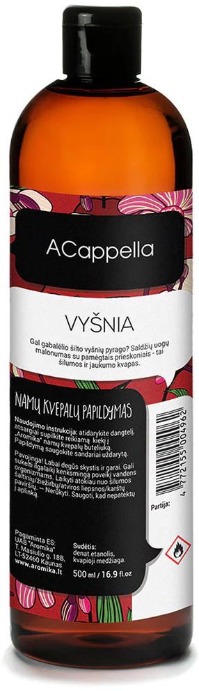 Namų kvapas Acappella Cherry Reed Diffuser Refill, 500 ml