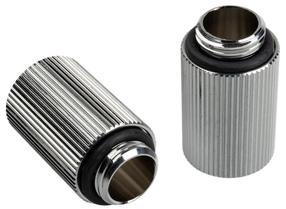 Jungtis BitsPower Touchaqua extension G1/4" on G1/4", 2.5 cm, sidabro, 2 vnt.