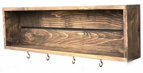 Pakabinama virtuvės lentyna Kalune Design Kitchen Shelf Aa072, riešuto, 10 cm x 70 cm x 21 cm