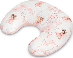 Maitinimo pagalvė Sensillo Muslin Fairies, balta/rožinė