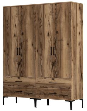 Spinta Kalune Design Kumsal TT, riešuto, 47.5 cm x 160 cm x 201.4 cm