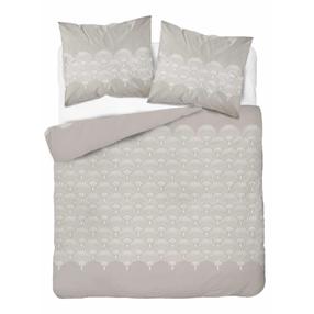 Patalynės užvalkalų komplektas PCB-232, balta/smėlio, 200 x 220 cm