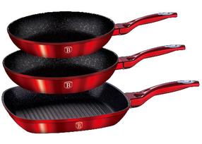 Keptuvių komplektas Berlinger Haus Metallic Burgundy, 20 cm, aliuminis