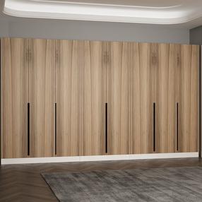 Prieškambario spinta Kalune Design Noah 8284, riešuto, 35 cm x 360 cm x 210 cm